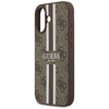  Apple iPhone 17 Barna Guess 4G Nyomott Csíkos MagSafe tok - 4. kép