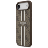  iPhone 17 Barna Guess 4G Printed Stripes MagSafe tok - 0. kép