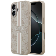  iPhone 17 Rózsaszín Guess 4G Csíkos MagSafe tok