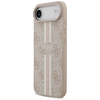  iPhone 17 Rózsaszín Guess 4G Printed Stripes MagSafe tok - 0. kép