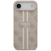  iPhone 17 Rózsaszín Guess 4G Printed Stripes MagSafe tok - 1. kép
