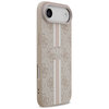  iPhone 17 Rózsaszín Guess 4G Printed Stripes MagSafe tok - 2. kép