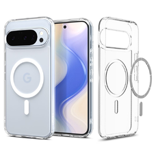 Google Pixel 10/10 Pro Spigen Ultra Hybrid Mag Magsafe tok Átlátszó/fehér