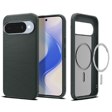 Google Pixel 10 Pro Spigen Liquid Air Mag Magsafe tok Abyss Zöld