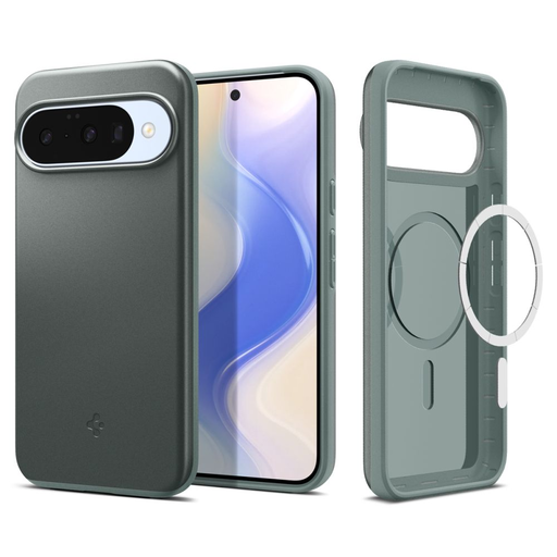 Google Pixel 10 / 10 Pro Spigen Thin Fit Mag Magsafe tok Zsálya Zöld Google Pixel 10 / 10 Pro Spigen Thin Fit Mag Magsafe tok Zsálya Zöld