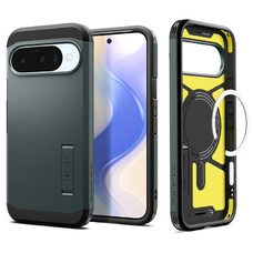 Google Pixel 10 / 10 Pro Spigen Tough Armor Mag Magsafe tok Abyss zöld