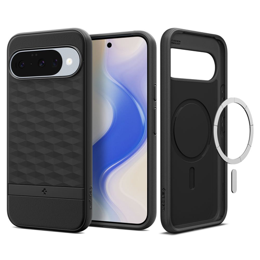 Google Pixel 10 / 10 Pro Spigen Parallax Mag Magsafe matt fekete tok Google Pixel 10 / 10 Pro Spigen Parallax Mag Magsafe matt fekete tok