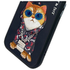 Nimmy Glasses Cool Cat case for iPhone 15 - black - 2. kép