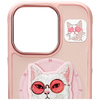 Nimmy Glasses Cool Cat MagSafe tok iPhone 16 Pro-hoz - Rózsaszín - 2. kép Nimmy Glasses Cool Cat MagSafe tok iPhone 16 Pro-hoz - Rózsaszín - 2. kép