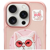  iPhone 16 Pro Max Nimmy Glasses Cool Cat MagSafe rózsaszín tok - 0. kép