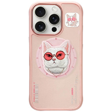  iPhone 16 Pro Max Nimmy Glasses Cool Cat MagSafe rózsaszín tok