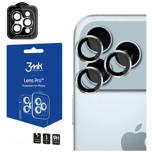 iPhone 17 Pro / 17 Pro Max 3MK Lens Protection Pro Ezüst üvegfólia iPhone 17 Pro / 17 Pro Max 3MK Lens Protection Pro Ezüst üvegfólia