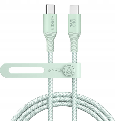 USB-C to USB-C Kábel Anker 544, 140W, 1.8m, Zöld A80F6H61