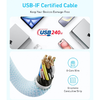 USB-C - USB-C Kábel Anker Zolo, 240W, 1m, Fehér A8060H21 - 3. kép