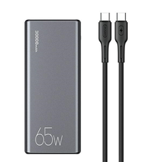 USAMS Powerbank PB59 30000mAh 65W 2xQC3.0 + PD Gyors Töltés fekete CMXLOGTC01 (US-CD165) + U kábel
