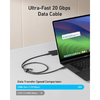 USB-C to USB-C kábel Anker, 240W, 0.9m, Fekete A80N1H11 - 3. kép