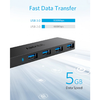 USB Hub Anker, 4 x USB-A 3.0, Fekete A7516016 - 4. kép
