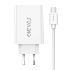 Foneng EU43 gyors töltő 1x USB + USB Micro kábel