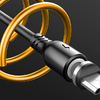Magnetikus 3 az 1-ben USB kábel Foneng X62, USB-C / Lightning / Micro USB, 2.4A, 1m (Fekete) - 2. kép