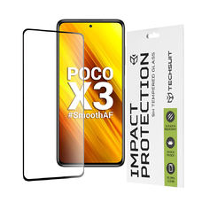 Xiaomi Poco X3 / Poco X3 NFC / Poco X3 Pro Fekete Techsuit - 111D Full Cover / Full Glue Glass