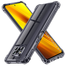 Xiaomi Poco X3 / Poco X3 NFC / Poco X3 Pro Smoke Black Techsuit Shockproof Clear Silicone tok