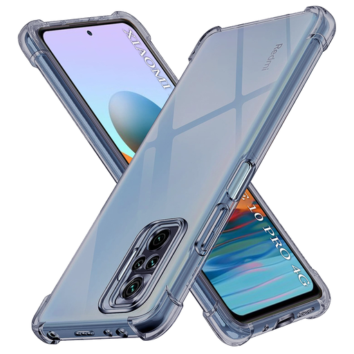 Xiaomi Redmi Note 10 Pro / Note 10 Pro Max Smoke Black Techsuit - Shockproof Clear Silicone tok Xiaomi Redmi Note 10 Pro / Note 10 Pro Max Smoke Black Techsuit - Shockproof Clear Silicone tok