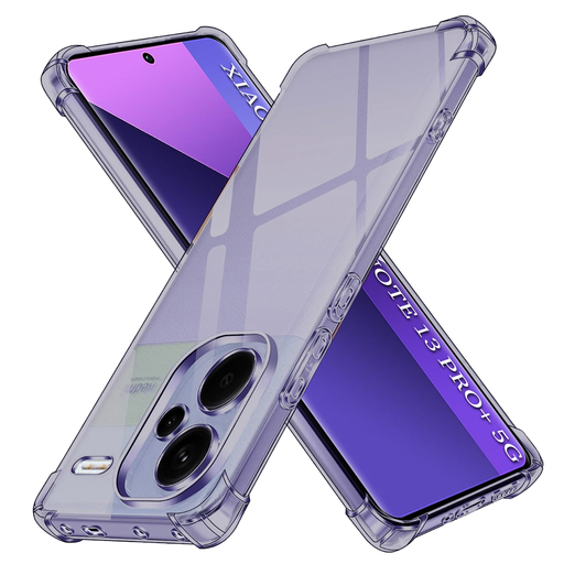 Xiaomi Redmi Note 13 Pro+ 5G Smoke Black Techsuit - Shockproof Clear Silicone tok Xiaomi Redmi Note 13 Pro+ 5G Smoke Black Techsuit - Shockproof Clear Silicone tok