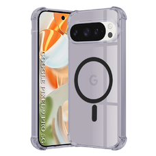 Google Pixel 9 Pro Smoke Black Techsuit Shockproof Clear Silicone MagSafe tok