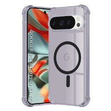 Google Pixel 9 Pro XL Smoke Black Techsuit - Shockproof Clear Silicone MagSafe tok