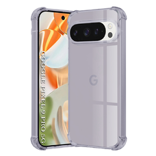 Google Pixel 9 Pro Techsuit - Shockproof Átlátszó Szilikon - Füstfekete tok