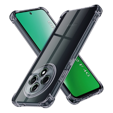 Oppo Reno12 F 4G / Reno12 F 5G / Reno12 FS 4G / Reno12 FS 5G Smoke Black Techsuit Shockproof átlátszó szilikon tok