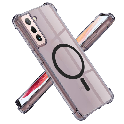 Samsung Galaxy S21 5G Smoke Black Techsuit - Shockproof Clear Silicone MagSafe tok Samsung Galaxy S21 5G Smoke Black Techsuit - Shockproof Clear Silicone MagSafe tok
