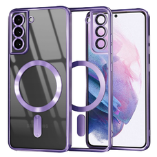 Samsung Galaxy S21 Plus 5G Light Purple Techsuit - Luxury Crystal MagSafe tok