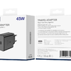 JELLICO fali töltő EU45 GaN PD 45W 1xUSB-C Fekete - 0. kép