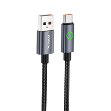 FONENG XS08 USB-C kábel 3A 1.2M Fekete