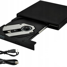 Külső CD/DVD író usb-s Fekete
