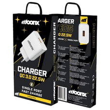 MOONX fali töltő MC05 22,5W 1xUSB QC3.0 Fehér