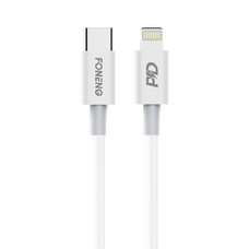 FONENG kábel X31 USB-C - Lightning PD 20W 2M Fehér