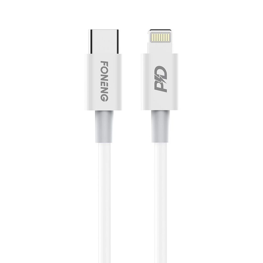 FONENG kábel X31 USB-C - Lightning PD 20W 2M Fehér