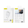 FONENG EU67 fali töltő PD 45W 1xUSB-C + 1xUSB QC3.0 Fehér - 0. kép