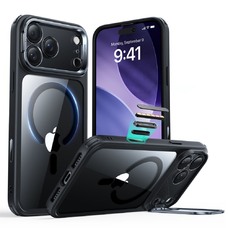 iPhone 17 Pro Max ESR Classic Hybrid Kickstand Magsafe átlátszó/fekete tok
