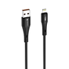 Apple FORCELL F-ENERGY C343 kábel USB A - Lightning 2,4A 12W Szilikon 1 m fekete - 2. kép