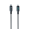 FORCELL F-ENERGY C276 kábel Type C to Type C PD 3A 27W Digitális 1,2 m fekete - 3. kép