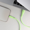 Zöld FORCELL F-ENERGY C343 kábel USB A-ról Lightning-re 2,4A 12W Szilikon 1 m - 0. kép