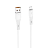 Lightning FORCELL F-ENERGY C343 kábel USB A - 2,4A 12W Szilikon 1 m fehér - 0. kép
