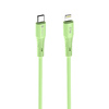FORCELL F-ENERGY C346 Type C - Lightning kábel 3A 27W Szilikon 1 m zöld - 2. kép