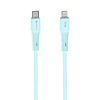 Lightning FORCELL F-ENERGY C346 kábel Type C to Lightning PD 3A 27W Szilikon 1 m kék - 2. kép