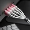 Apple Forcell F-ENERGY C353 kábel USB A-ról Lightning-re 2,4A 12W Színátmenetes 1 m fehér - 4. kép