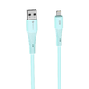 Apple FORCELL F-ENERGY C343 kábel USB A-ról Lightning-re 2,4A 12W Szilikon 1 m kék - 2. kép