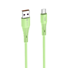 FORCELL F-ENERGY C341 kábel USB A - Micro USB QC3.0 2,4A 18W Szilikon 1 m zöld - 1. kép